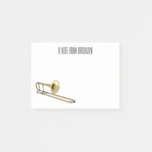 illustration av Trombone-tecknaden Post-it Block