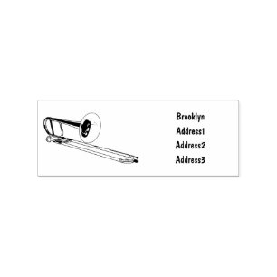 illustration av Trombone-tecknaden Stämpel