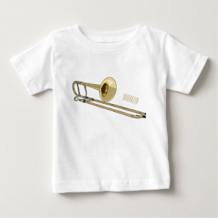 illustration av Trombone-tecknaden T Shirt
