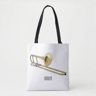 illustration av Trombone-tecknaden Tygkasse