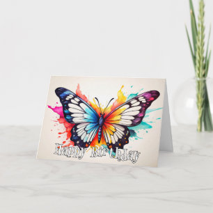 Illustration av Tropical Butterfly Grattis på föde Kort