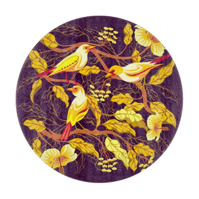 Illustration av tropiska fåglar Exotic Flowers (Framsidan)