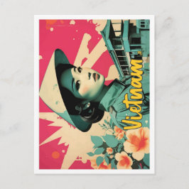 Illustration av TV-sändningar i Vietnam Vykort