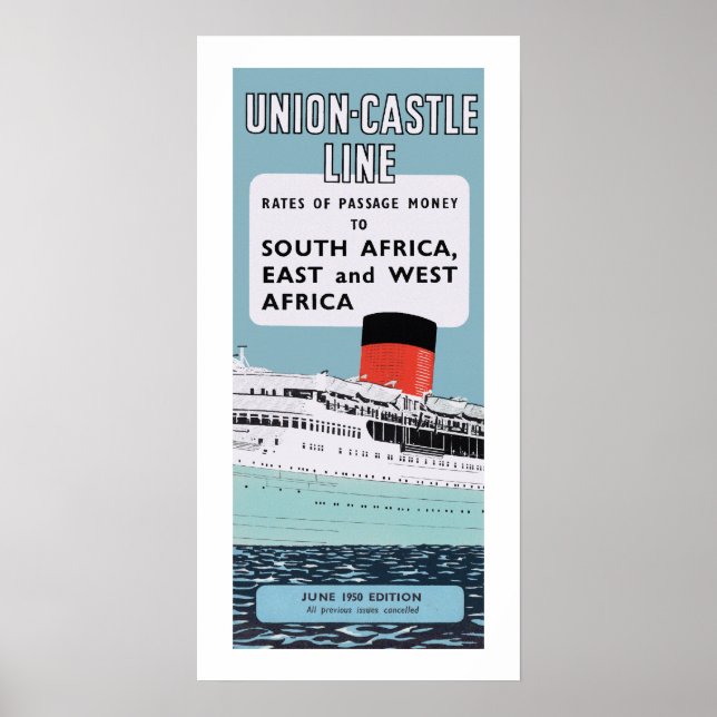 Illustration av Union Castle Line Poster (Framsidan)