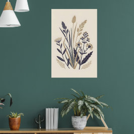 Illustration av uppmätt natur poster