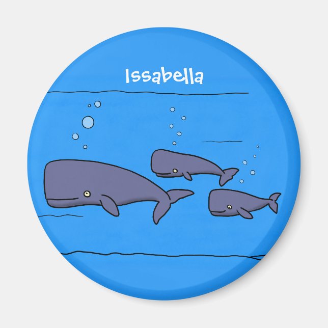 illustration av val för migrerande tecknad magnet (Framsidan)