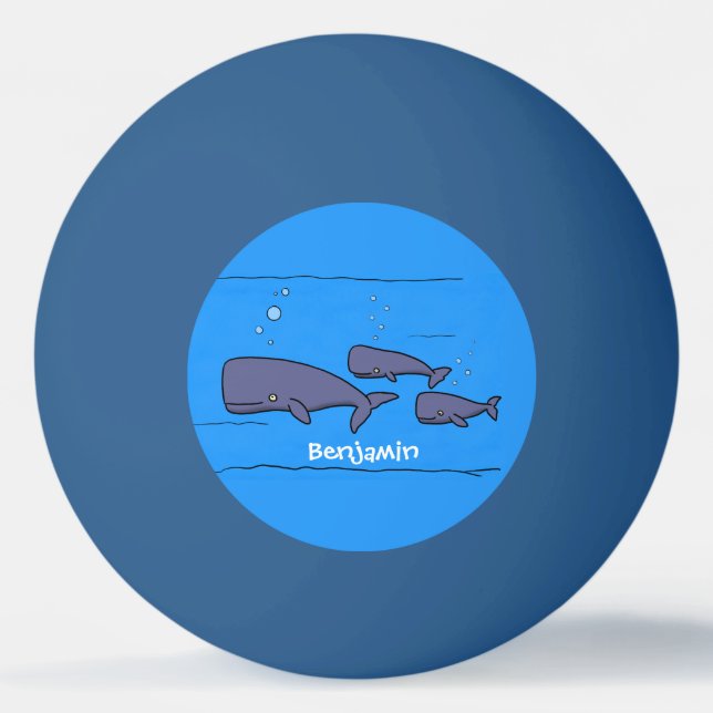 illustration av val för migrerande tecknad pingisboll (Framsidan)