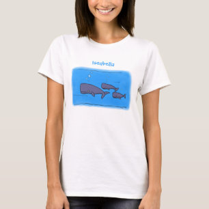 illustration av val för migrerande tecknad t shirt