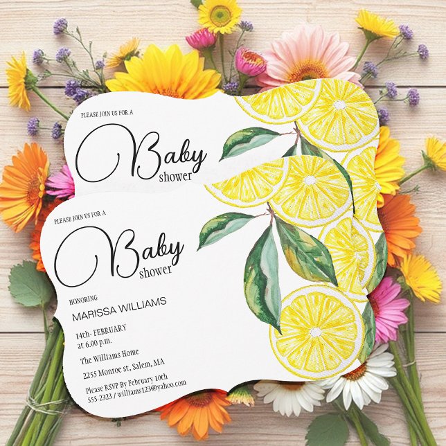 Illustration av vattenfärg för Lemon-segment Julkort (Skapare uppladdad)