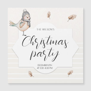 Illustration av vattenfärg i Cute Winter Sparrow