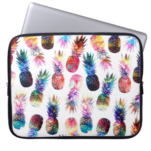 Illustration av vattenfärg och Nebula Pineapples Laptop Sleeve
