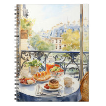 illustration av vattenfärgen chic Parisian Cafe