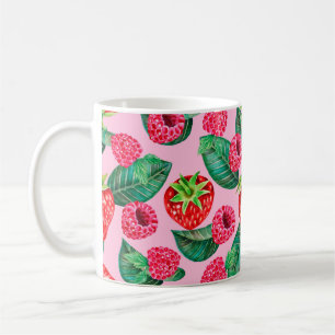 Illustration av vattenfärgen hand plockade mönster kaffemugg