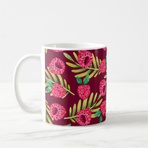 Illustration av vattenfärgen hand plockade mönster kaffemugg