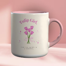 Illustration av vattenfärgen Rosa Tulip Flower