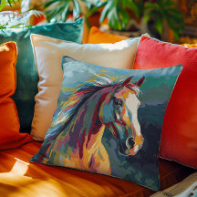 Illustration av vattenfärger, horse huvud