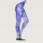 Illustration av vattenfärger i djupt utrymme leggings<br><div class="desc">Modern illustration av vattenfärger i djup rymd.</div>