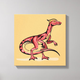 Illustration av Velociraptor. Canvastryck