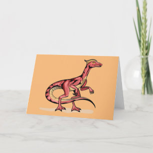 Illustration av Velociraptor. Kort