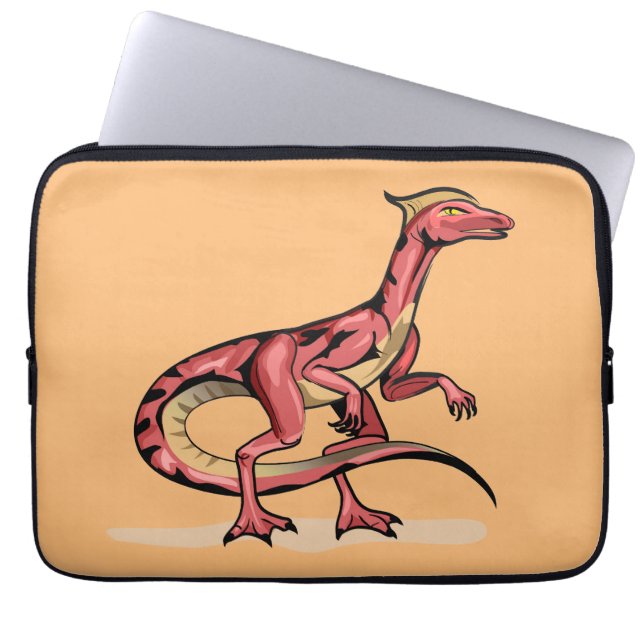 Illustration av Velociraptor. Laptop Fodral (Framsidan)