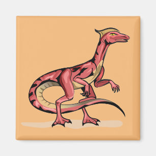 Illustration av Velociraptor. Magnet