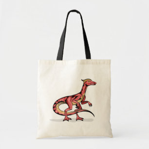 Illustration av Velociraptor. Tygkasse