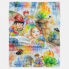 Illustration av vetemisk älvsål fleecefilt