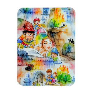 Illustration av vetemisk älvsål magnet