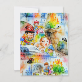 Illustration av vetemisk älvsål vykort
