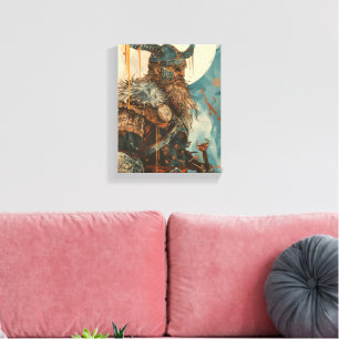 Illustration av Viking Warrior Canvastryck