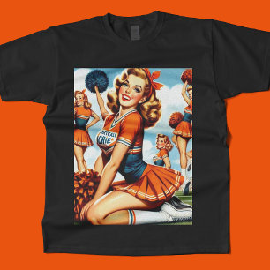 Illustration av vintage Cheerwriter T Shirt