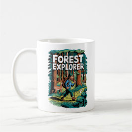 Illustration av Vintage för Forest Explorer Kaffemugg