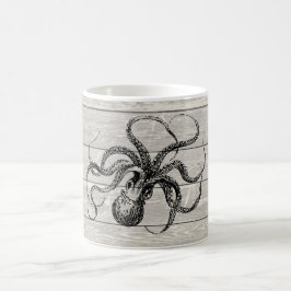 Illustration av vintage Octopus Kaffemugg