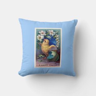 Illustration av vintage Påsk med Chick Kudde