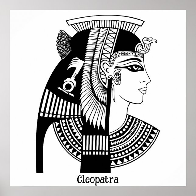 illustration av vintagen Cleopatra Poster (Framsidan)
