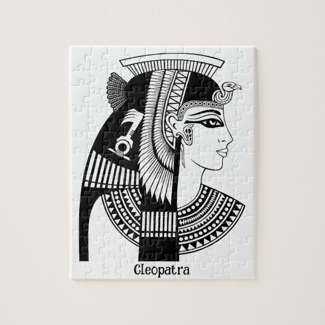 illustration av vintagen Cleopatra Pussel (Vertikal)