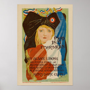 Illustration av vintagens Fransk Poster