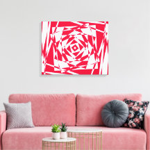 Illustration av vit röd abstrakt