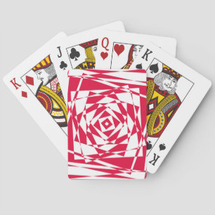 Illustration av vit röd abstrakt casinokort