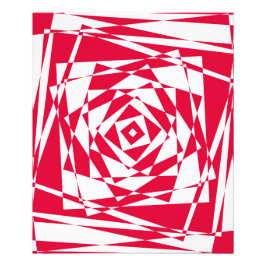 Illustration av vit röd abstrakt fototryck