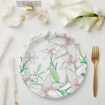 Illustration av vita Lilies