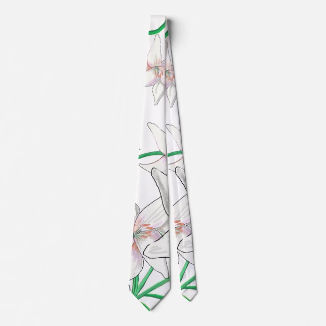 Illustration av vita Lilies Slips (Framsida)