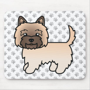 Illustration av Wheaten Cairn Terrier Hund & Tassa Musmatta