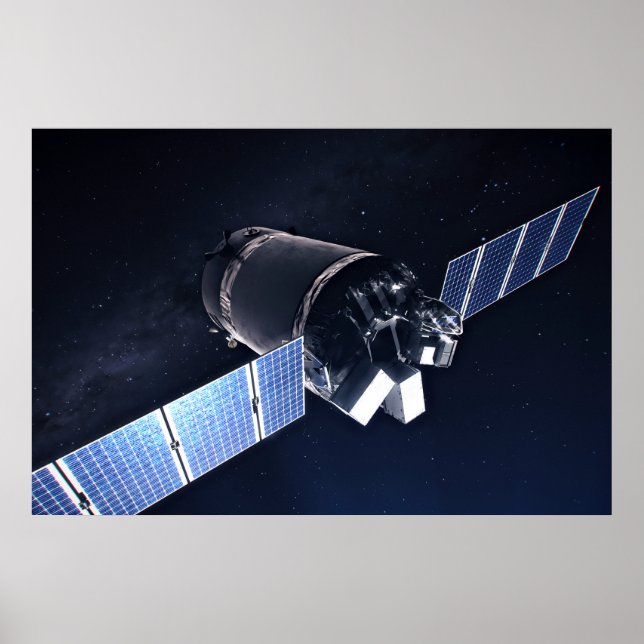Illustration av XL-rymdfarkosten. Poster (Framsidan)