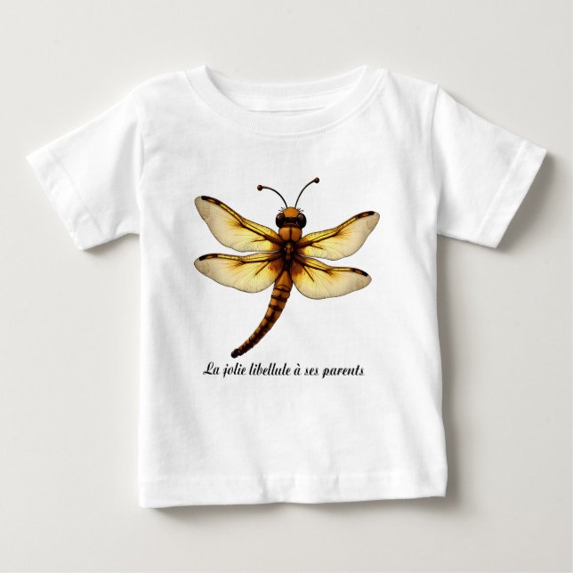 Illustration avec une libellule cartoon t shirt (Framsida)