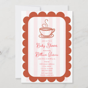 illustration babydusch Tea Doodle Inbjudningar