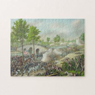 Illustration Battle Antietam US Civil Krig, 1862, Pussel
