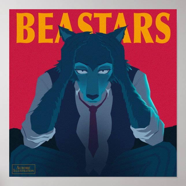 Illustration Beastars Legoshi Poster (Framsidan)