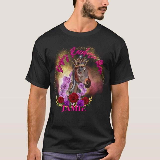 illustration BRHM JAMIE GLITTER BLING OCH A KRONA T Shirt (Framsida)
