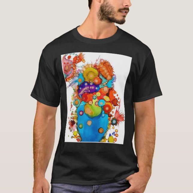 illustration by hunter biden Poster Classic T-Shir T Shirt (Framsida)
